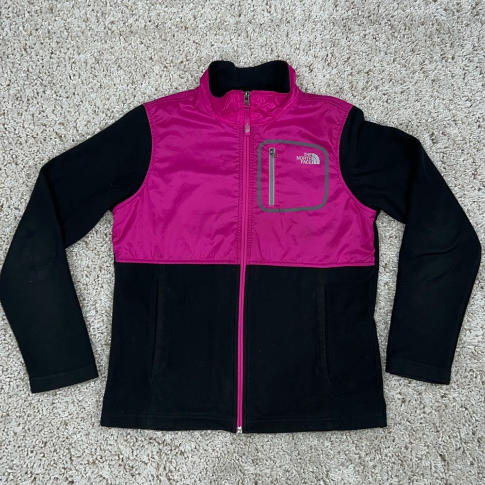The North Face Girls Fleece Zip Jacket (Size XL 18)